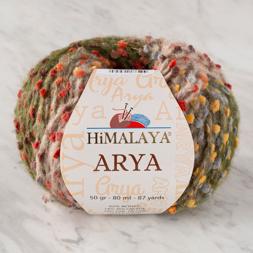 Himalaya Arya Yeşil El Örgü İpi - 76611